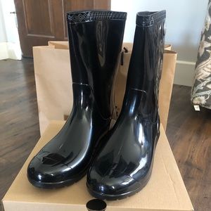 UGG sienna  black rain boots 9